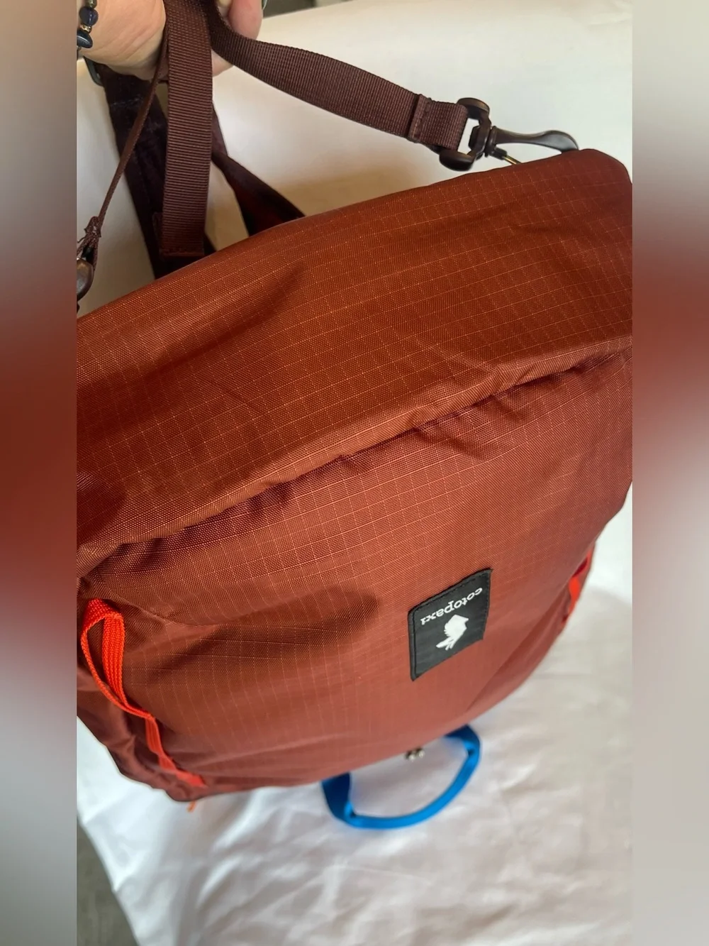 Cotopaxi Todo 16L NWOT Rust Brown Backpack with Blue Trim